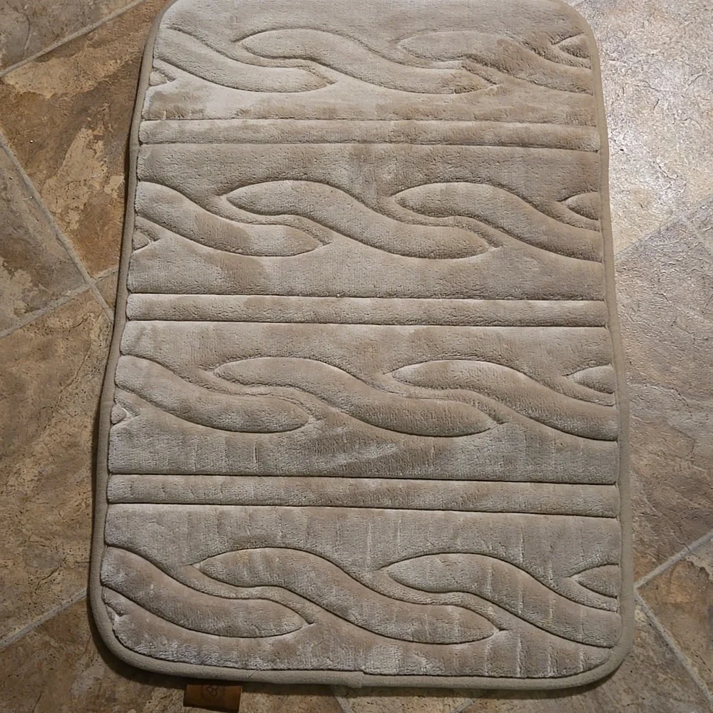 Dearfoams Brown Faux Fur Bath Rug